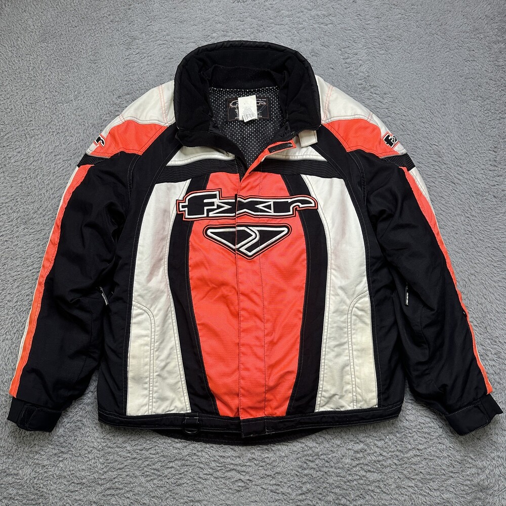 FXR Nitro SX Team Jacket Mens XL Salmon With Liner Snowmobile Ski Winter